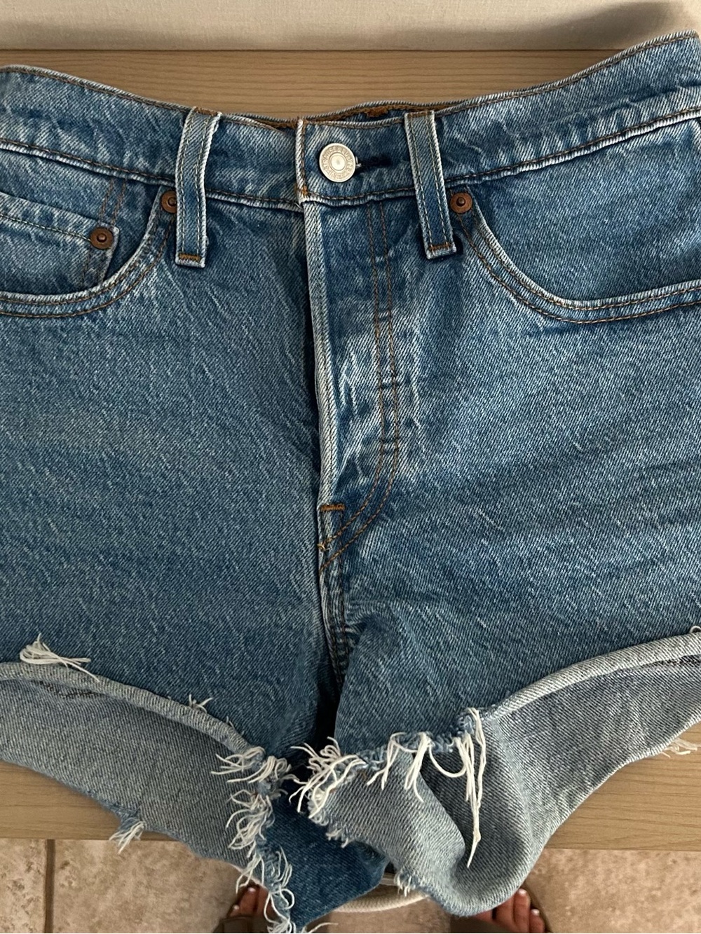 Levi's 501 High-Rise Denim Shorts | Size 24